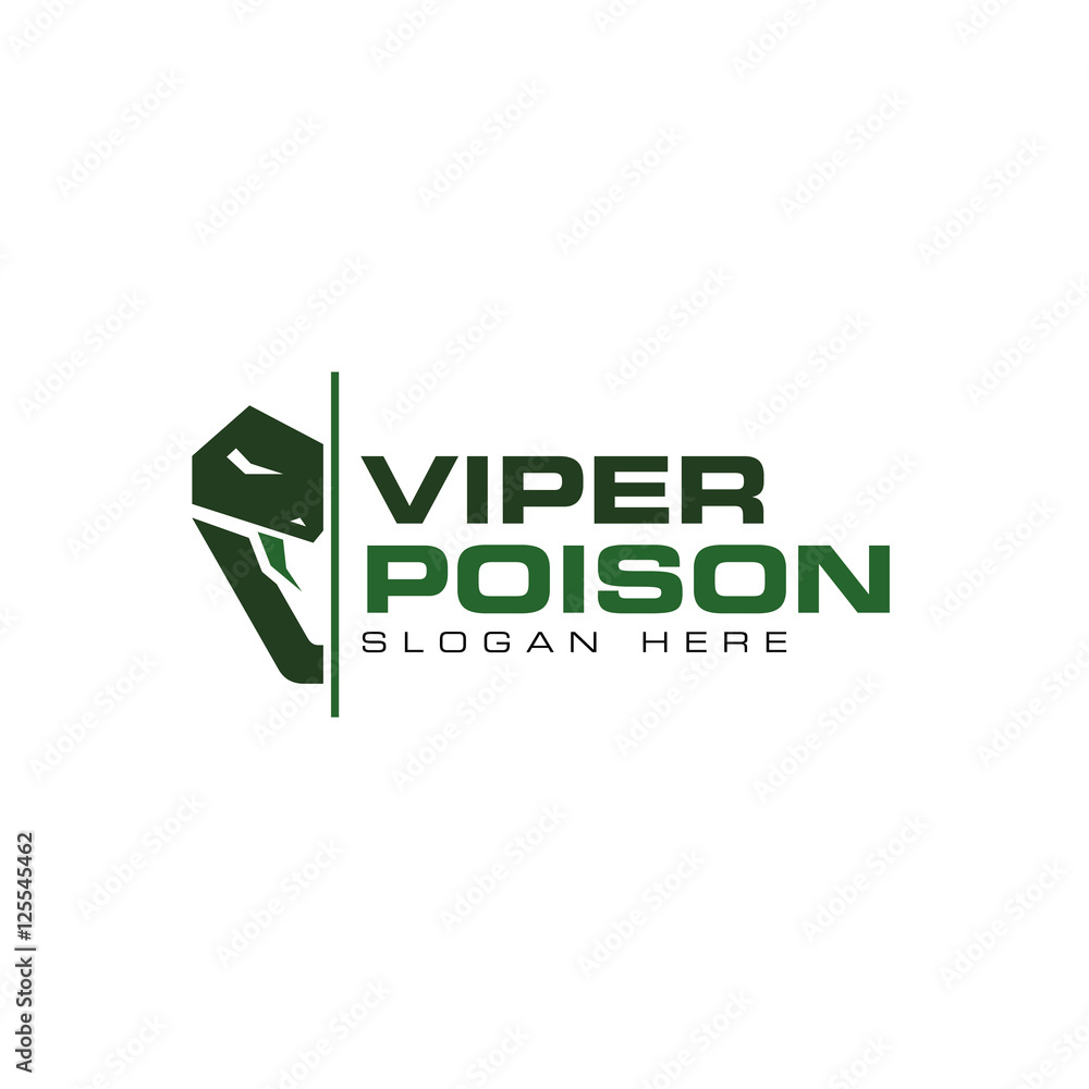 Naklejka premium Viper logo design vector