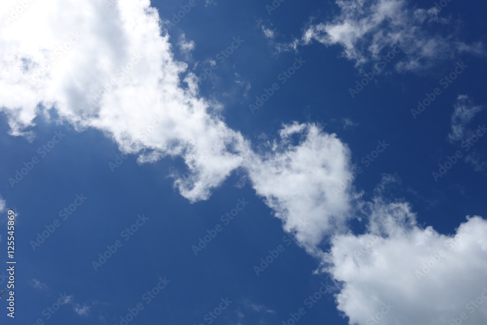 Clouds in the blue sky Clouds in the blue sky
