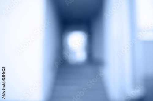 Blurred view of building entrance