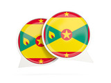 Flag of grenada, round chat icon