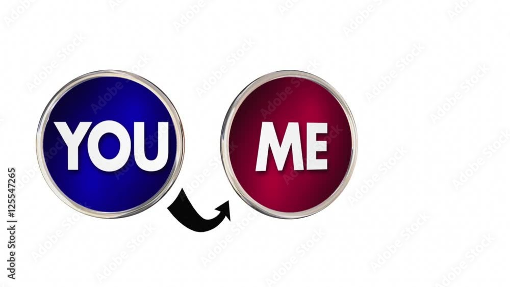 You Me Us Working Together Partnership Cycle Circles 3d Animation You Me Us Working Together Partnership Cycle Circles 3d Animation
