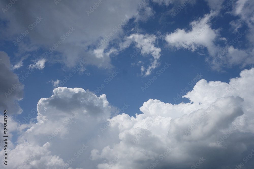 Clouds in the blue sky Clouds in the blue sky