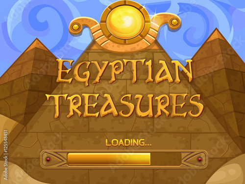 Loading screen for slots game