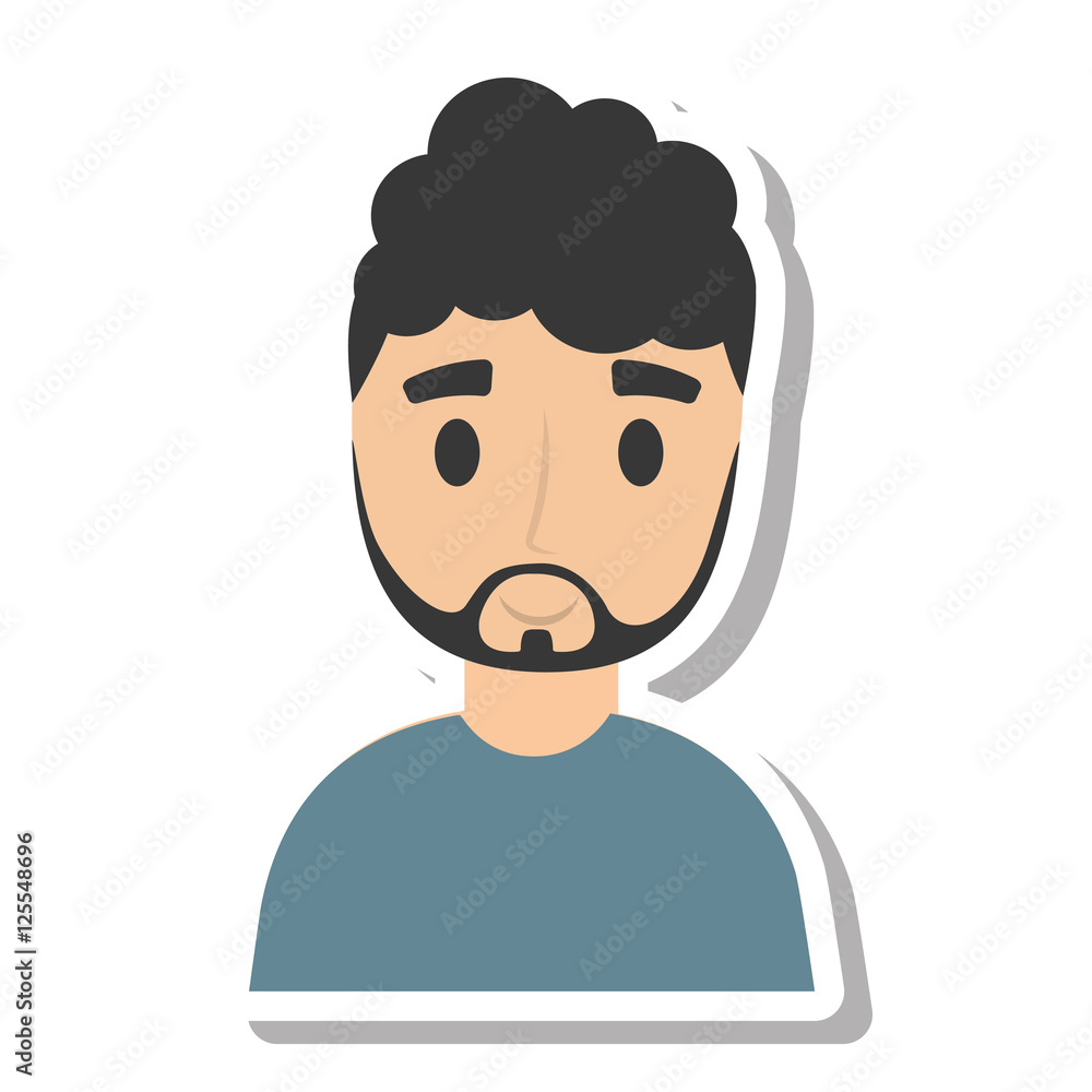 elegant man male isolated icon vector illustration design