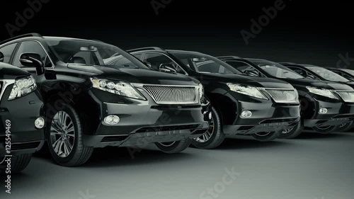 car SUV coupe. 3d rendering