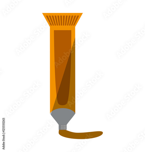 paint tube isolated icon vector illustration design