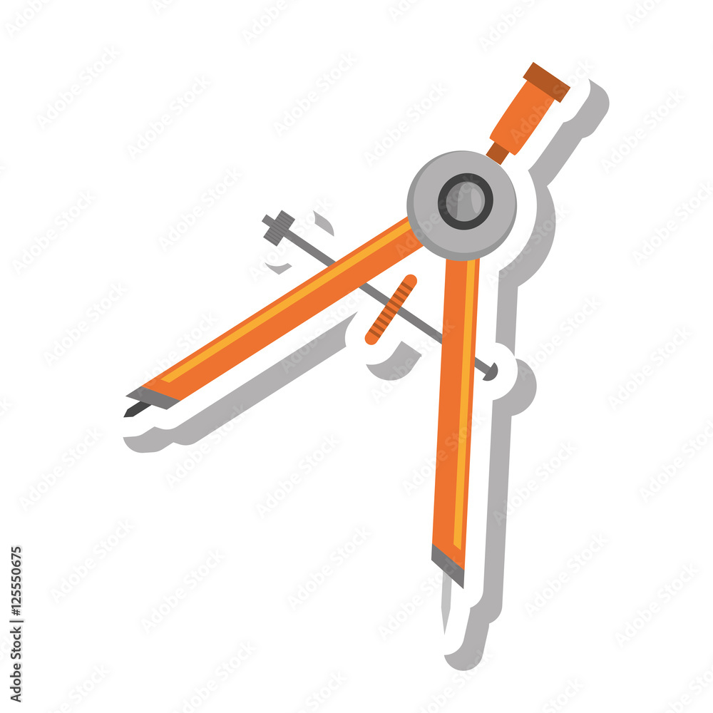 geometry compass isolated icon vector illustration design geometry compass isolated icon vector illustration design