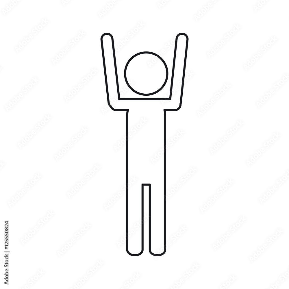 Pictogram. Icon people person and figure theme. Isolated design. Vector illustration Pictogram. Icon people person and figure theme. Isolated design. Vector illustration