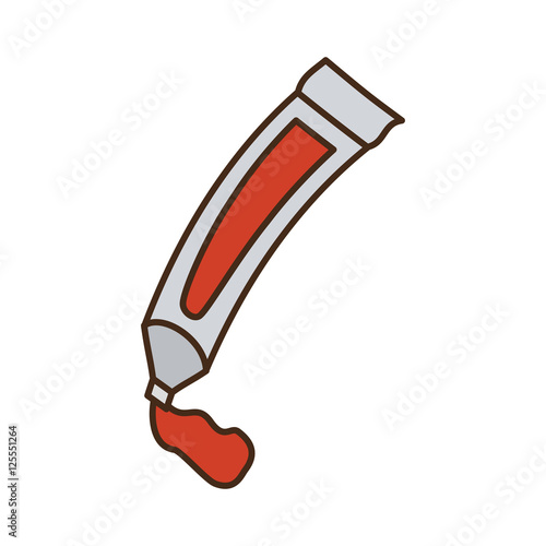 paint tube isolated icon vector illustration design
