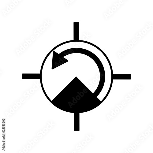 pressure gauge isolated icon vector illustration design