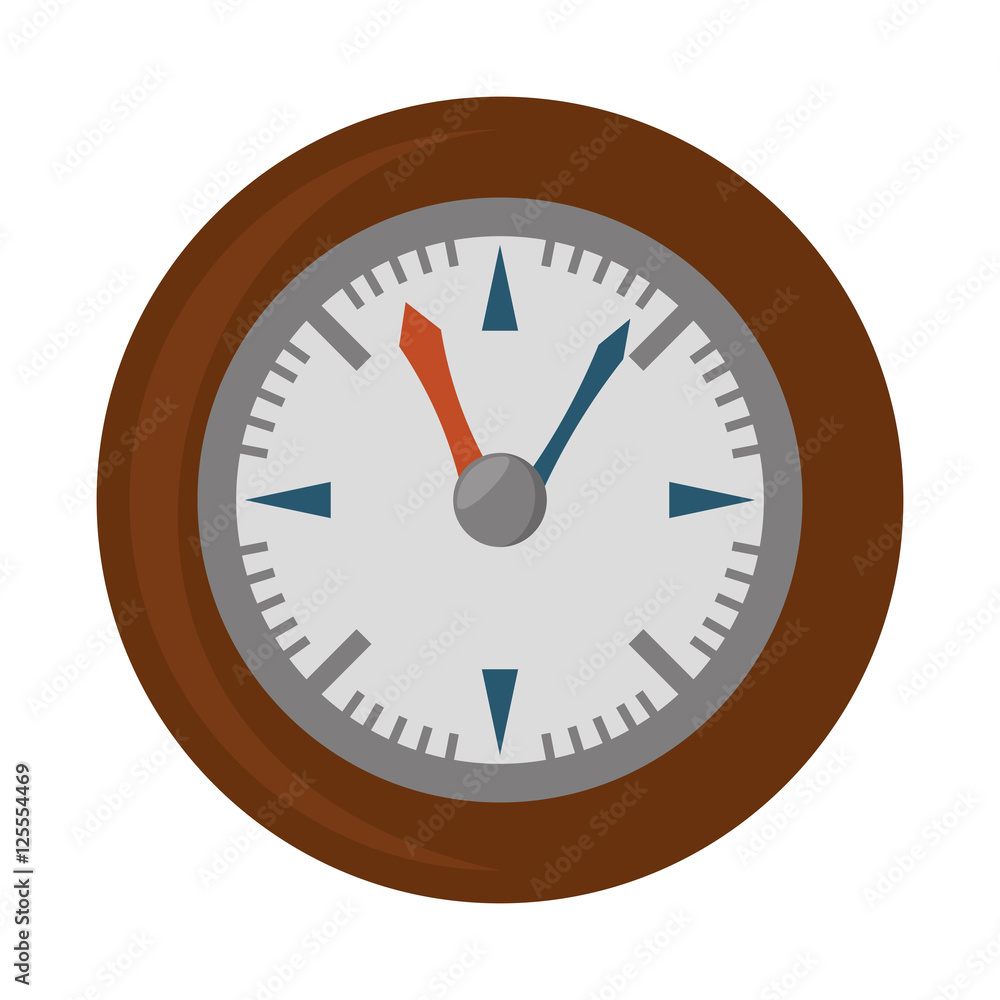 wall clock retro isolated icon vector illustration design wall clock retro isolated icon vector illustration design
