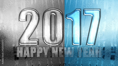 Happy new year 2017 word on...