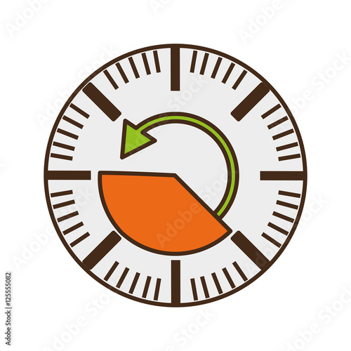 pressure gauge isolated icon vector illustration design