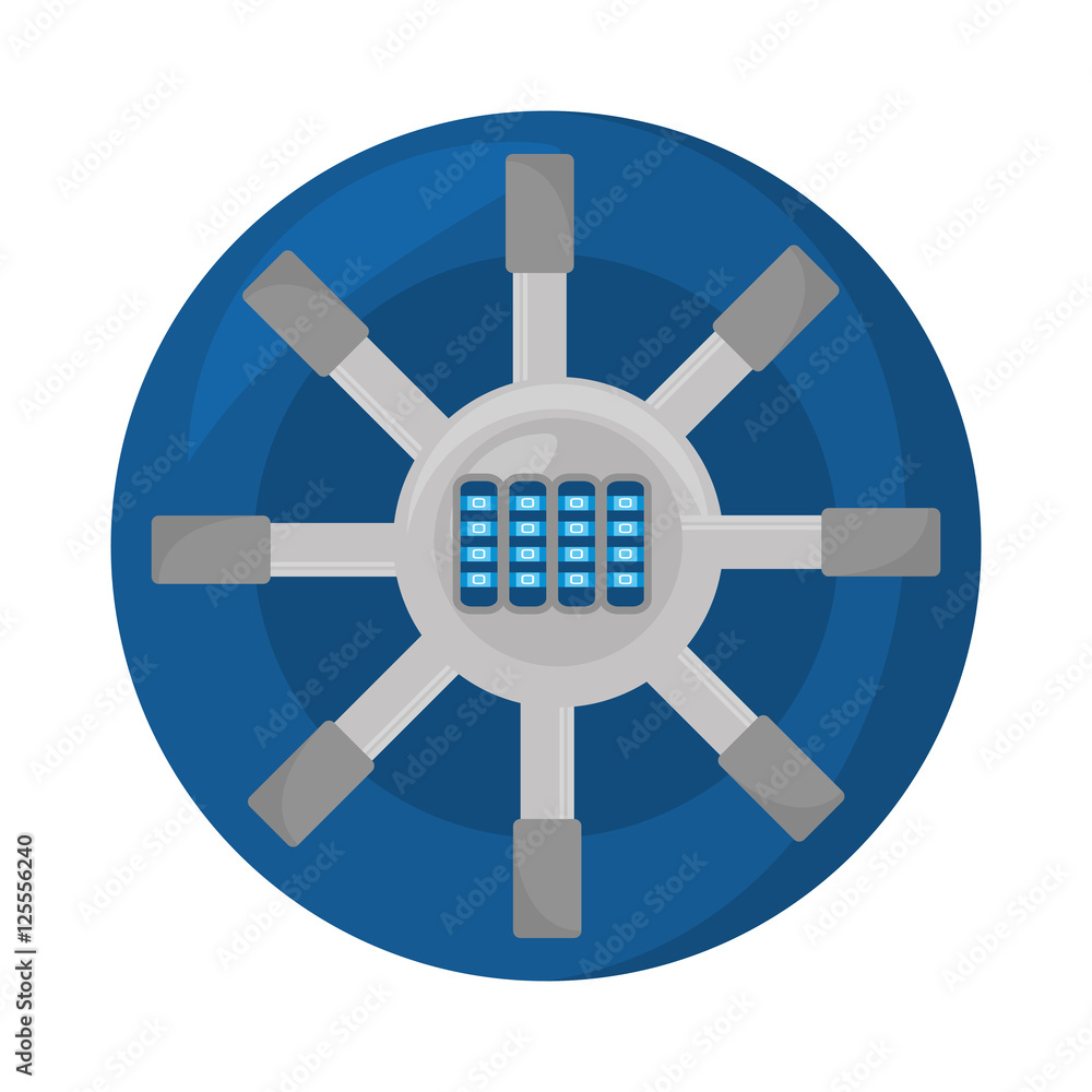 Obraz premium handle safe box isolated icon vector illustration design