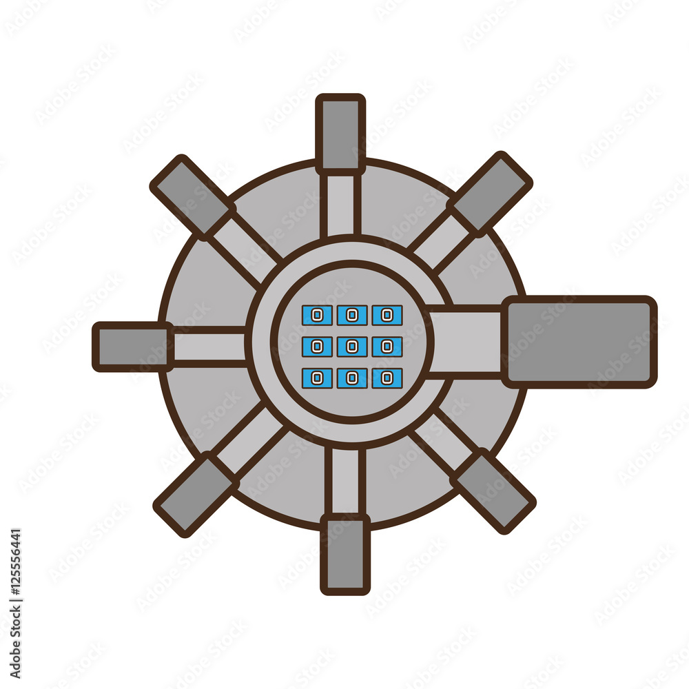 handle safe box isolated icon vector illustration design handle safe box isolated icon vector illustration design