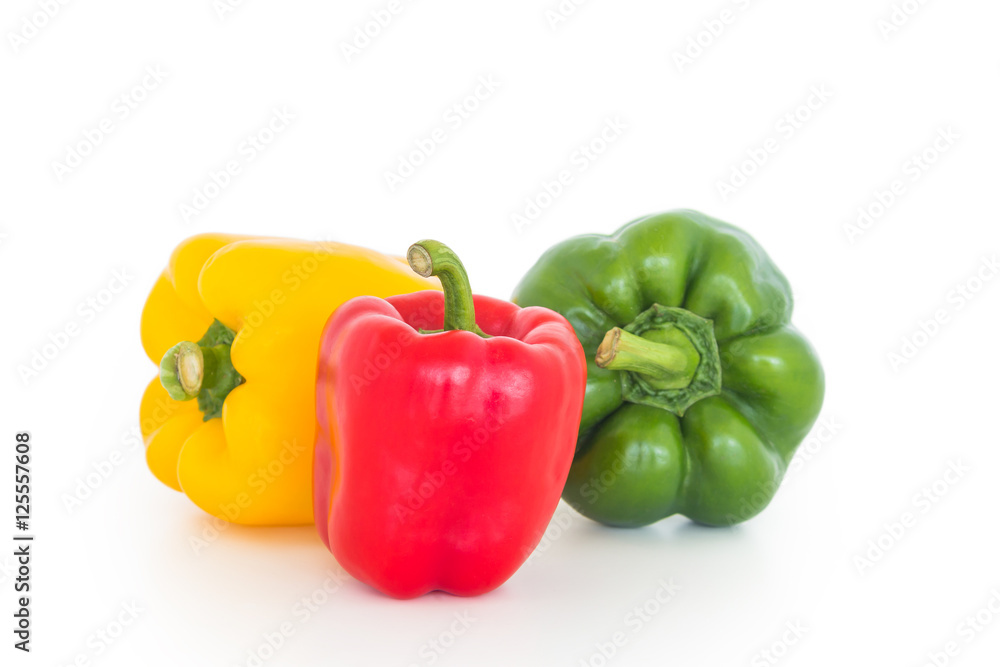 sweet pepper on white background sweet pepper on white background