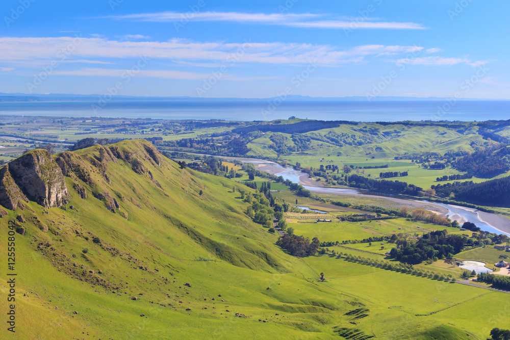  View from Te Mata Peak,  New Zealand