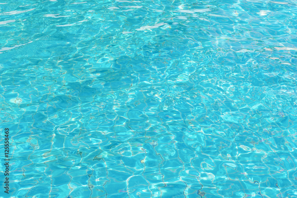 Water surface on swimming pool
