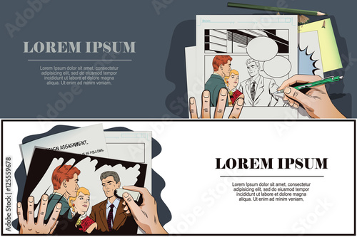 Quarrel. Two Guys arguing over a Girl