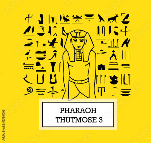 Illustration of Pharaoh Thutmose III