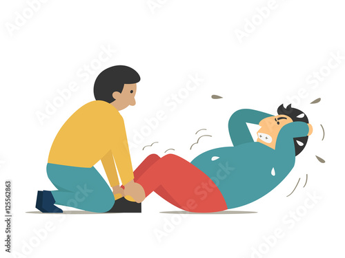Doing sit ups