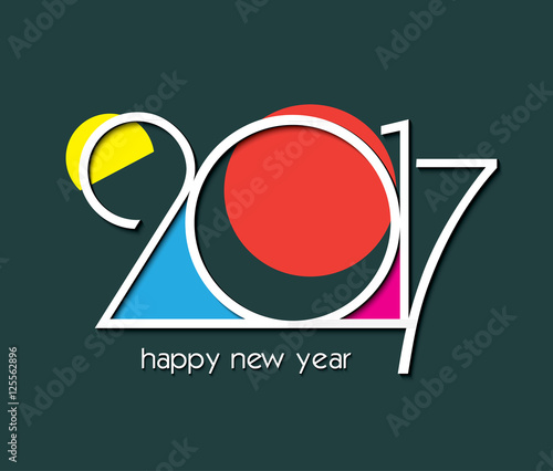 2017 new year design for your greetings card, invitation 
