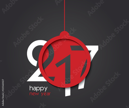 creative design 2017 new year greetings card, flyers, invitation