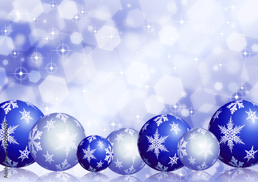 イラスト素材:クリスマス 背景 ブルー イラスト素材:クリスマス 背景 ブルー