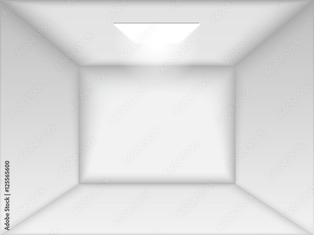 Vector empty white room. Vector empty white room.