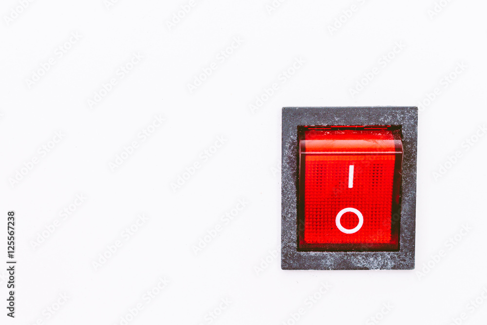 Red power switch Red power switch