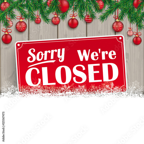 Christmas Baubles Twigs Wood Snow Closed