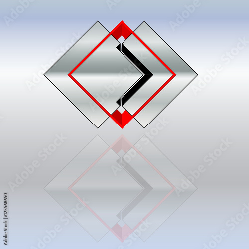 Logo Verbund waagrecht Metall