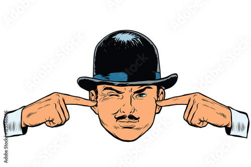 Retro European sleuth spy or detective