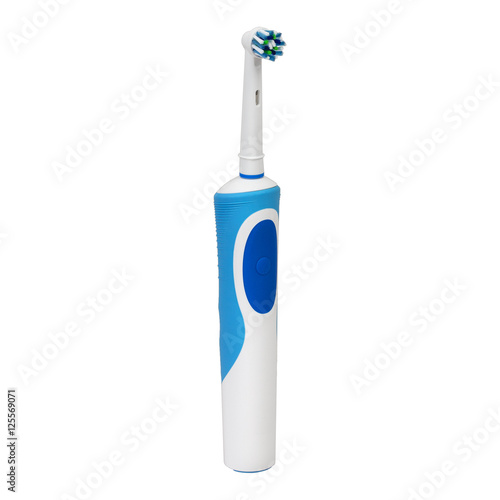 Electronic toothbrush isolated on white background