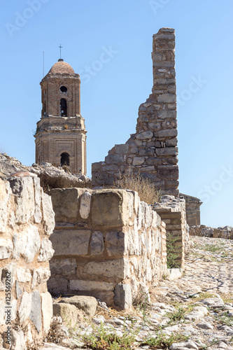 The church and the ruins of the old town completely destroyed during the Civil War photo