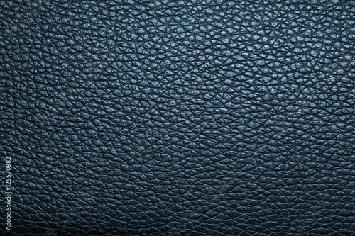 Deep blue leather texture or leather background for design with copy space for text or image.