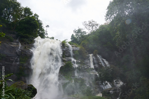 a strong waterfall in the northern part of Thailand