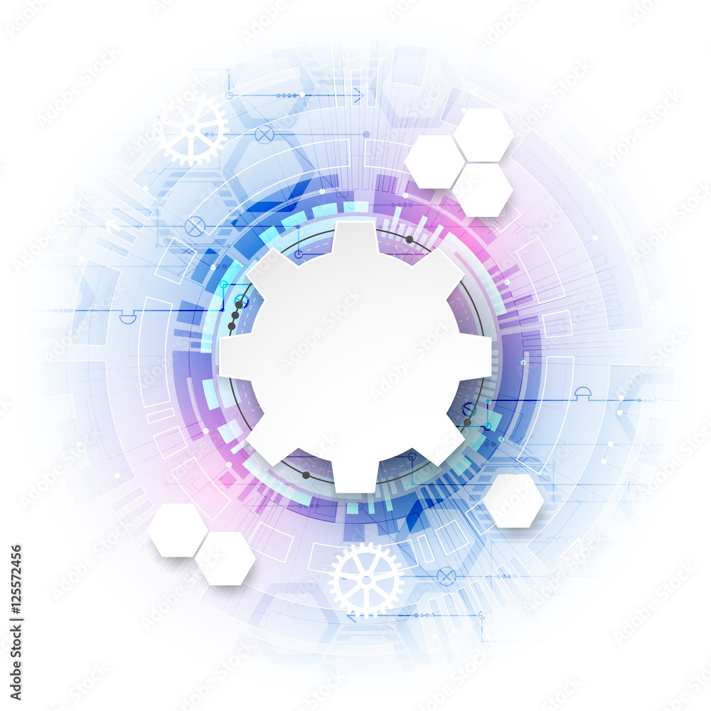 Obraz premium Abstract color digital communication technology background.