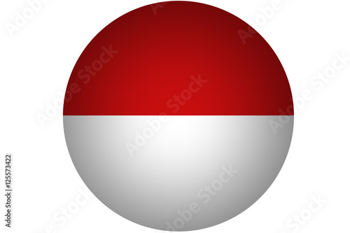 3D INDONESIA flag ,Original and simple Indonesia flag 
