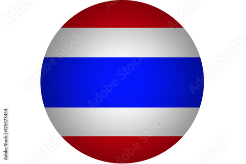 3D Thailand flag ,original and simple thailand flag.Nation flag