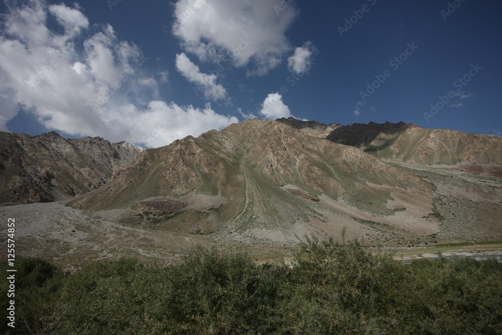 Fototapeta premium Pamir region Russian Federation Central Asia mountain landscapes