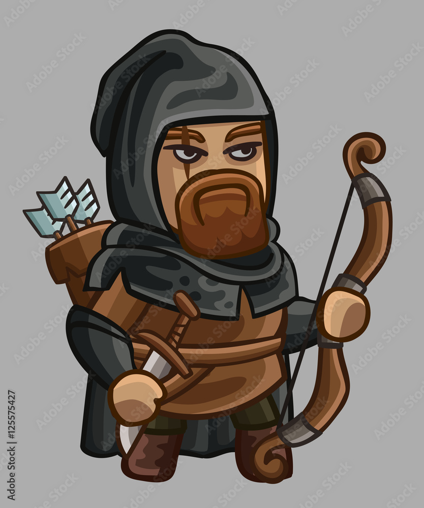 Medieval game character ranger