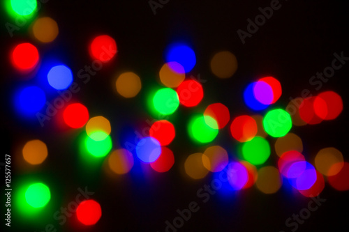 night light bokeh background 