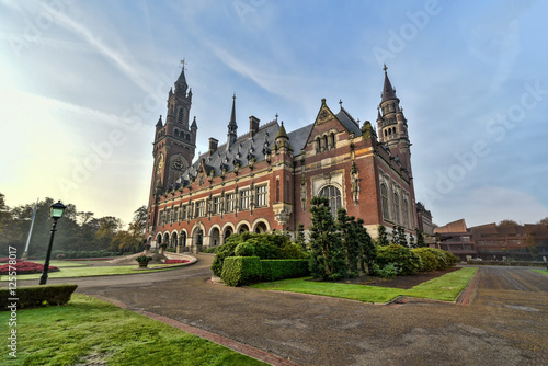 Beautiful building and most visited building in The Hague at Autumn season