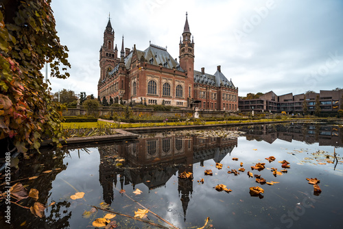 Beautiful building and most visited building in The Hague at Autumn season
