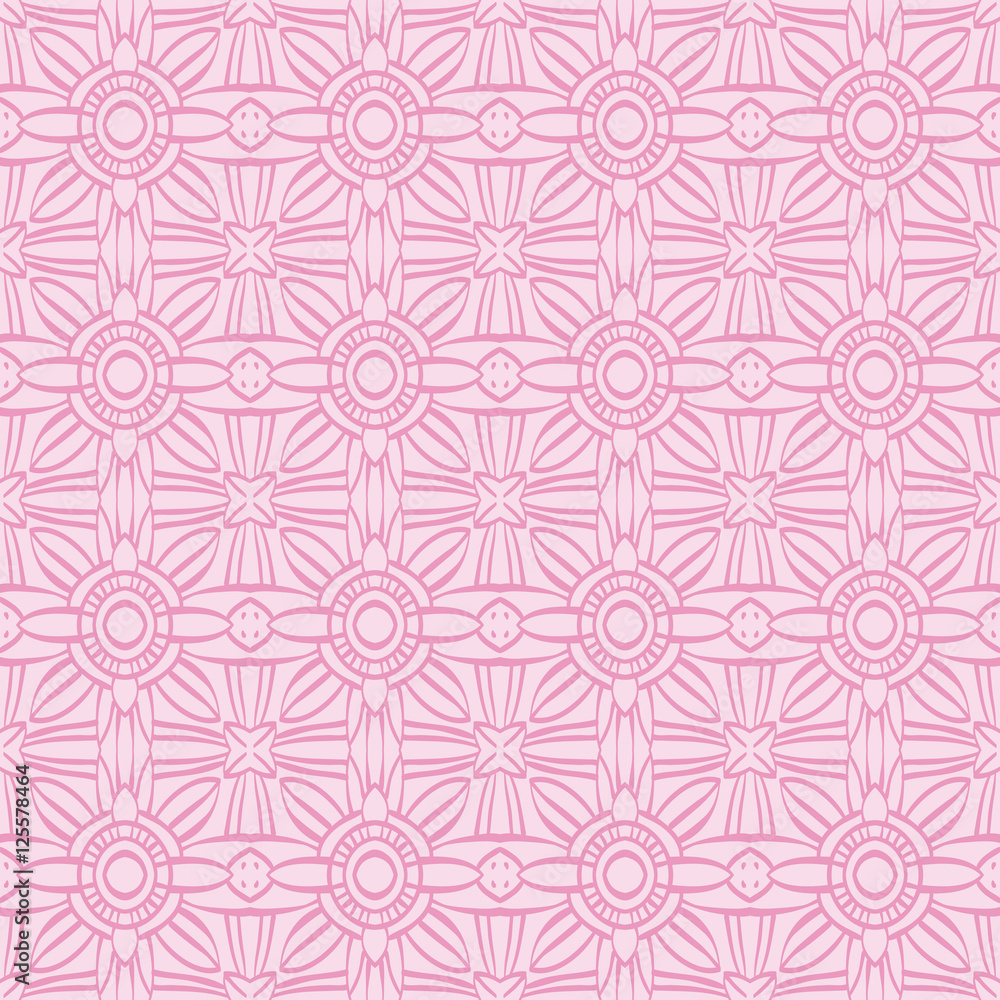 Pink background with seamless pattern. Ideal for printing onto f