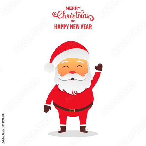 Santa Claus vector illustration . Santa cartoon character