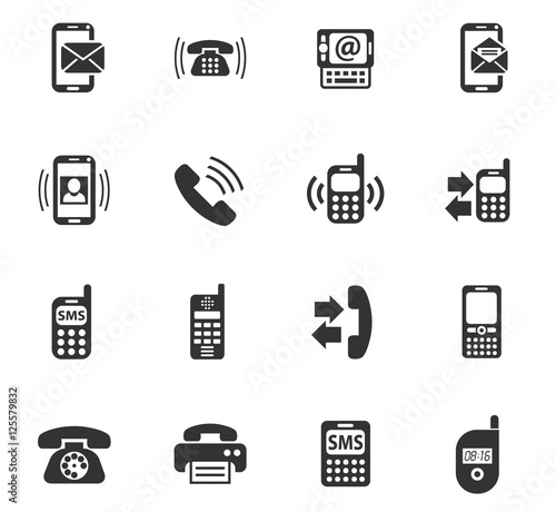 phone icon set
