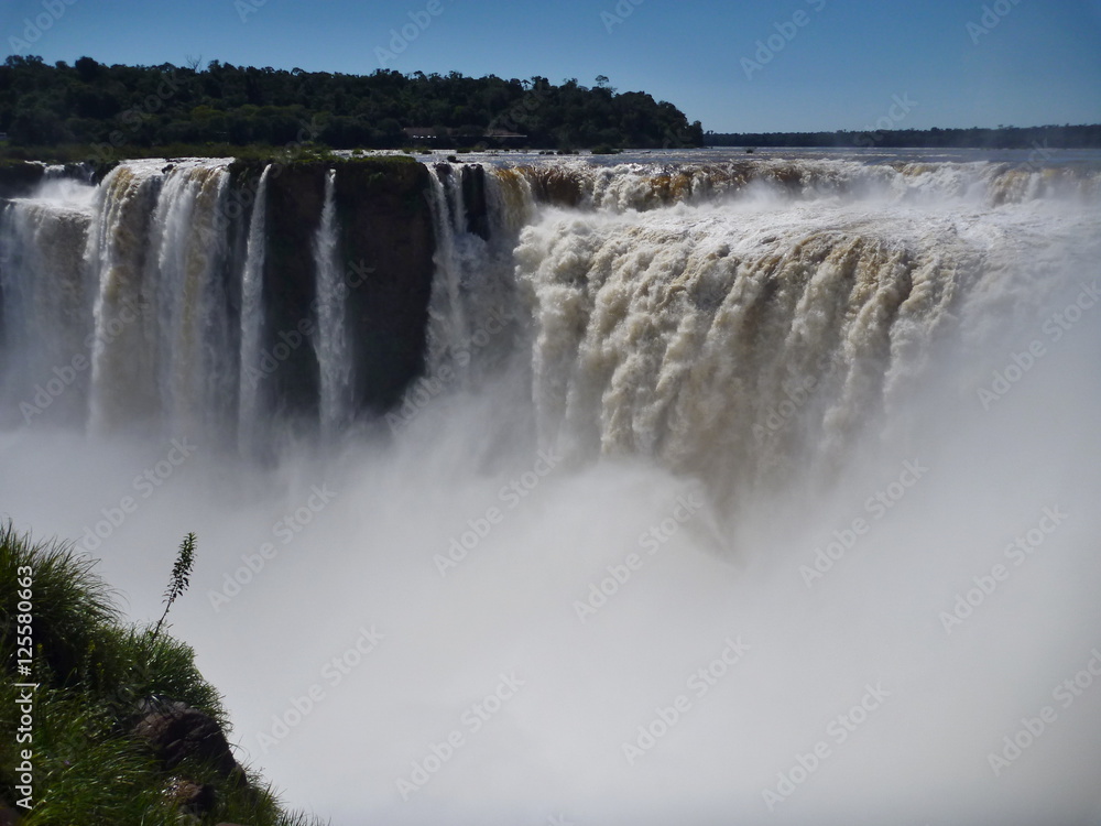 garganta del diablo at iguacu waterfall in south america garganta del diablo at iguacu waterfall in south america
