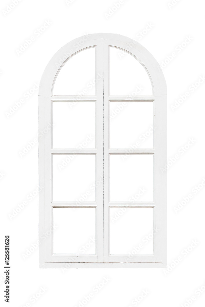 white window frame isolated on white background white window frame isolated on white background